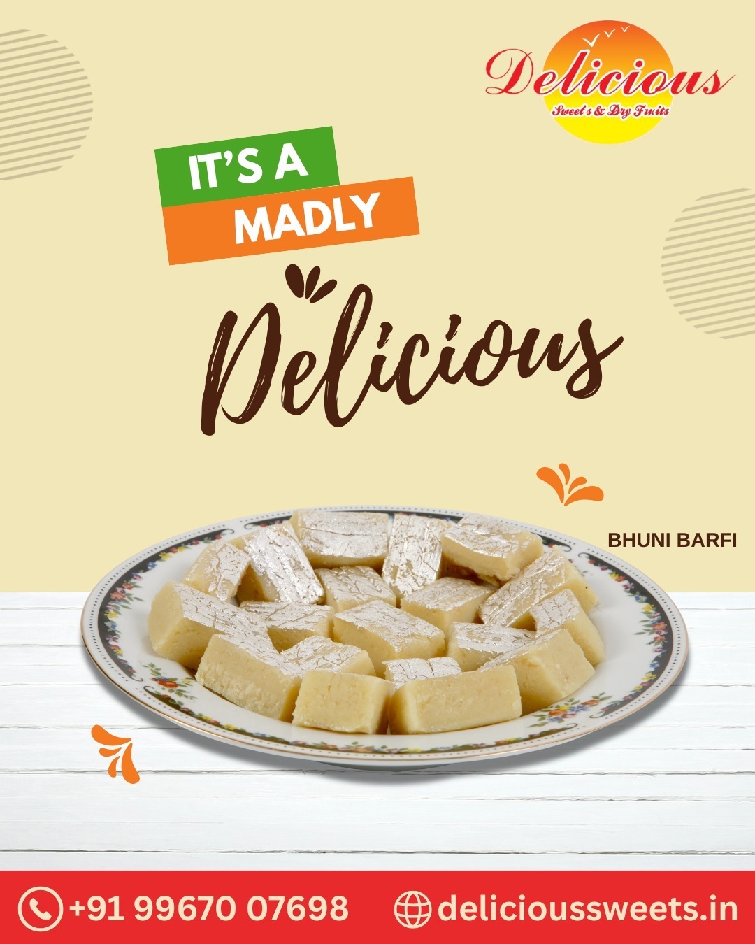 Indulge in the rich taste of tradition with our premium Bhuni Barfi