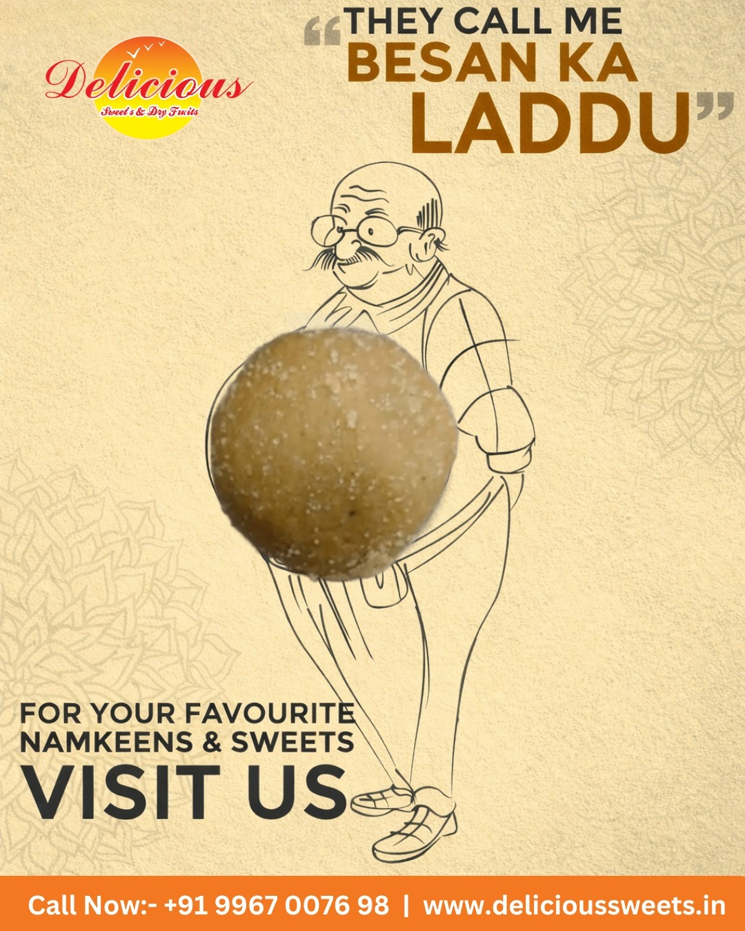 Soft, rich, and full of desi goodness—Besan Ke Laddu that melt in your mouth and warm your heart