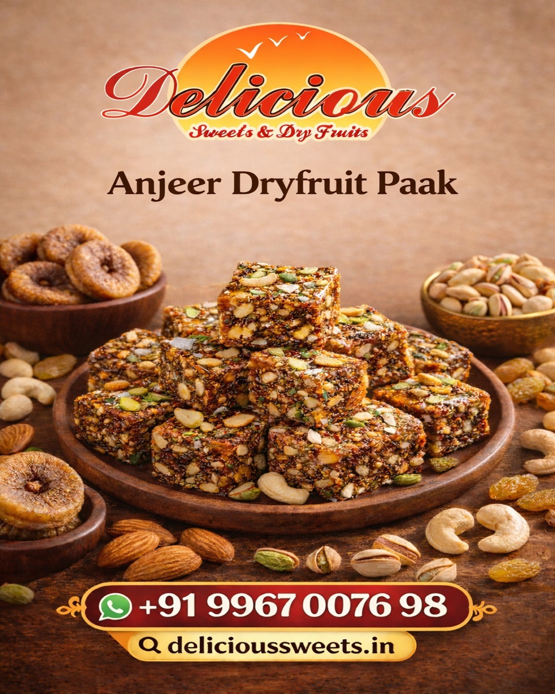 Indulge in the richness of premium Anjeer Dryfruit Paak – a perfect blend of figs and crunchy dry fruits crafted for pure delight.